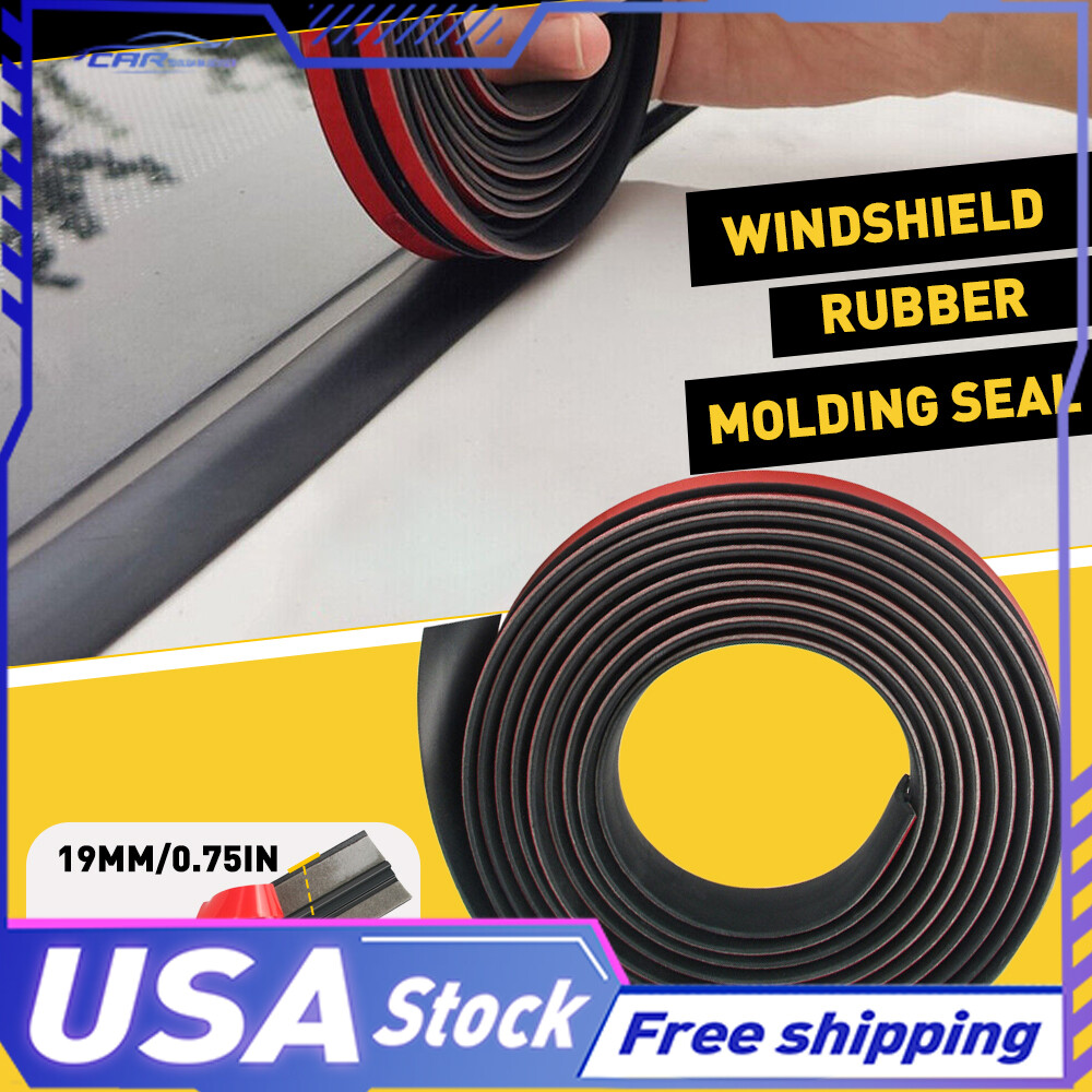 13FT Windshield Molding Rubber Trim Seal Universal For Windscreen Sunroof and