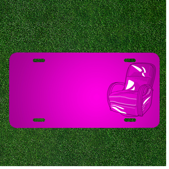 Custom Personalized Car License Plate With Add Names To Lounge Furniture