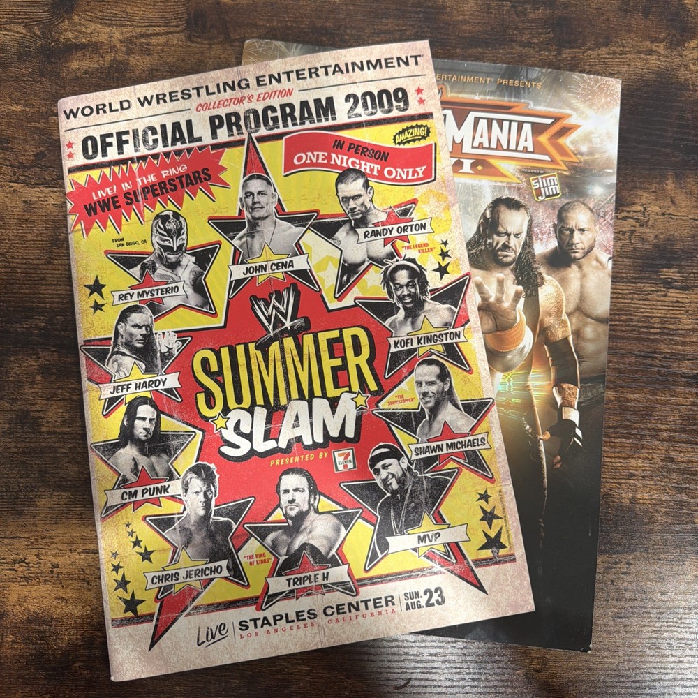 WWE Wrestlemania 26 & SummerSlam 2009 PPV Program