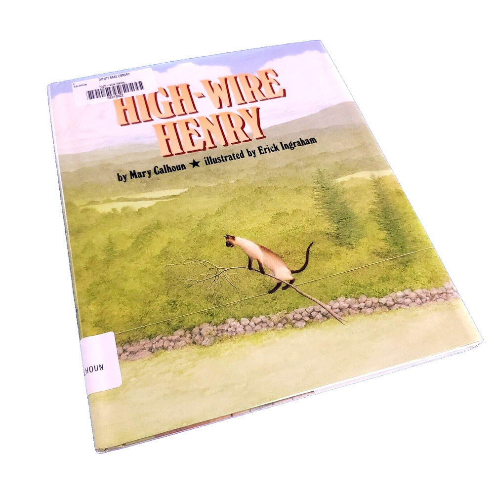 High-Wire Henry Hardcover Cat And Dog Fiction Story Free Shipping Book