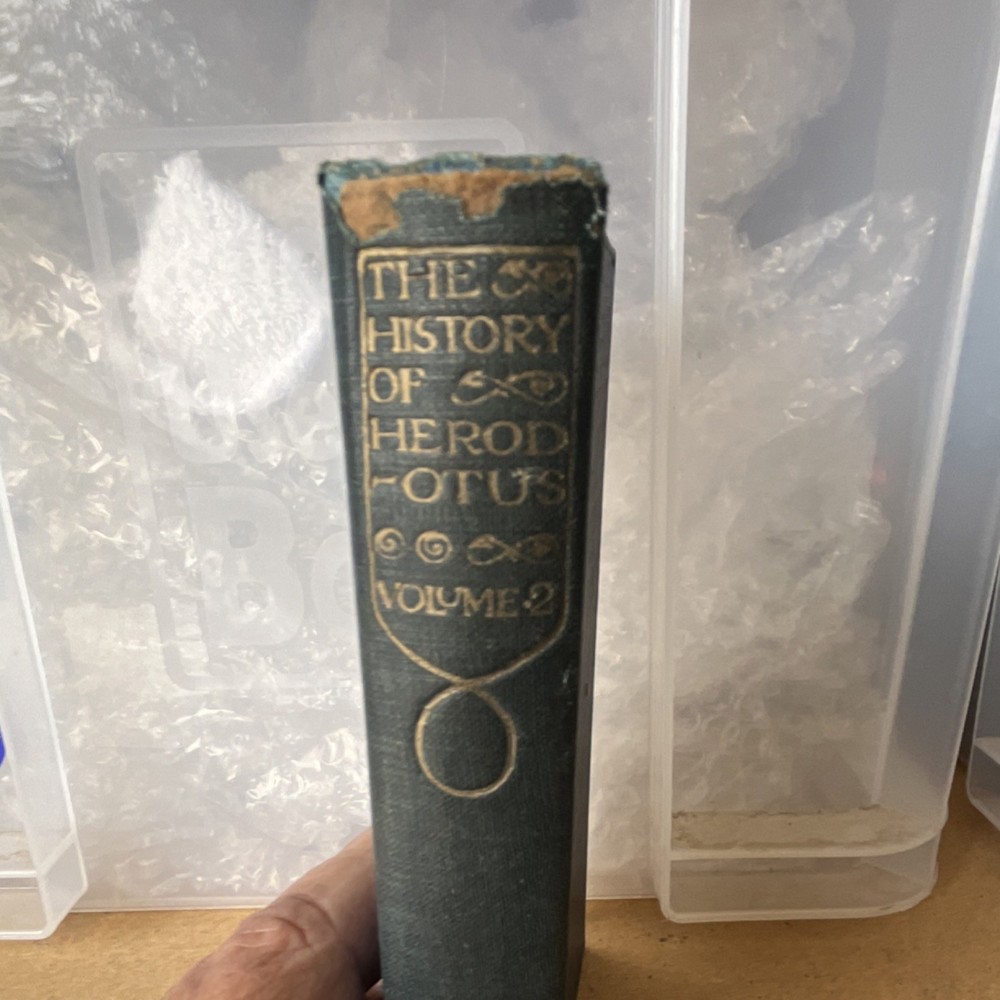 Everyman’s Library The History of Herodotus Vol 2 Hardcover Illus 1910 1st