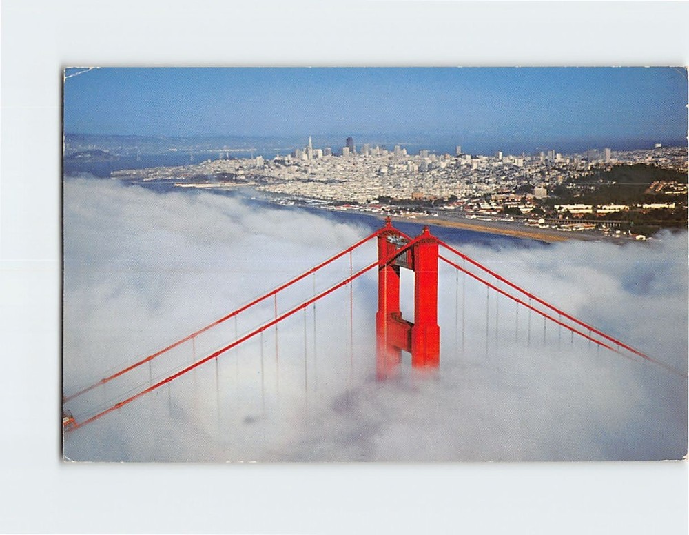 Postcard The Golden Gate Bridge San Francisco California USA