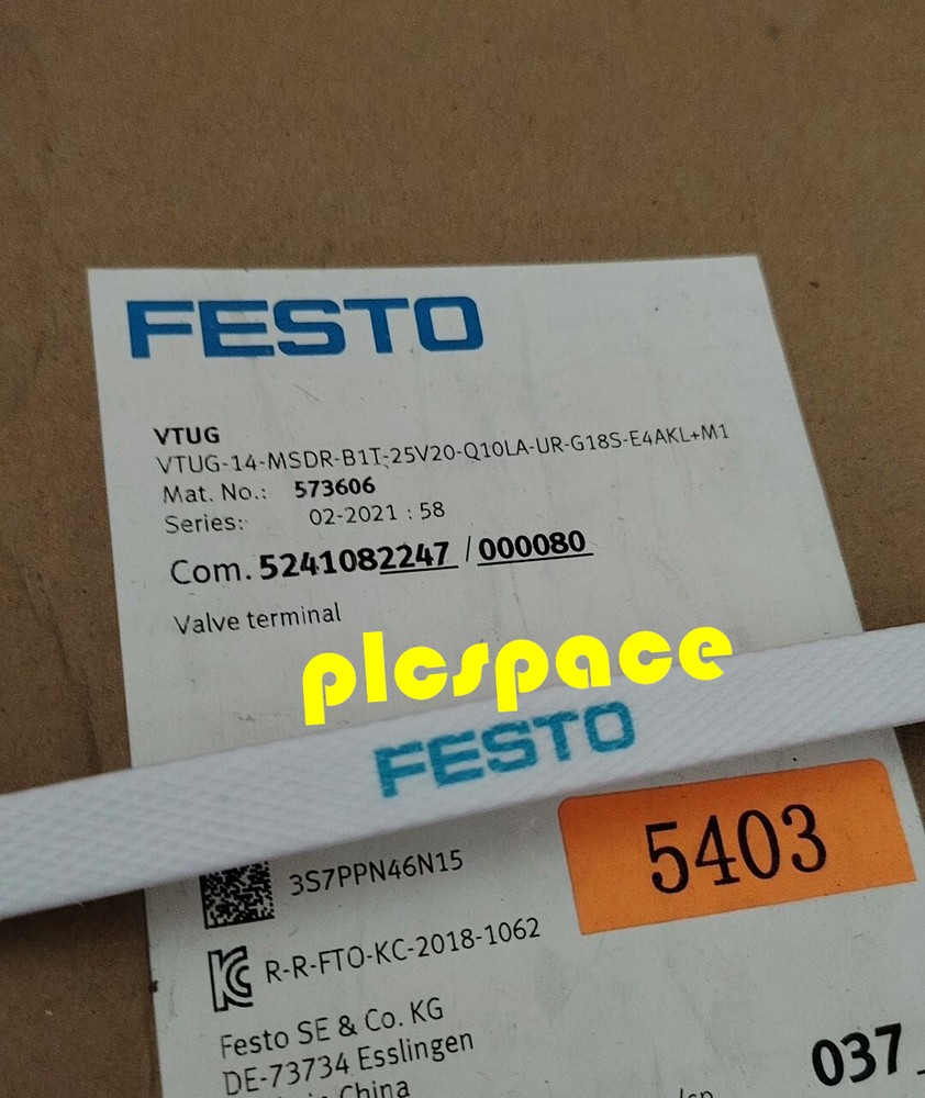 FESTO VTUG-14-MSDR-B1T-25V20-Q10LA-UR-G18S-E4AKL+M1 module Express DHL