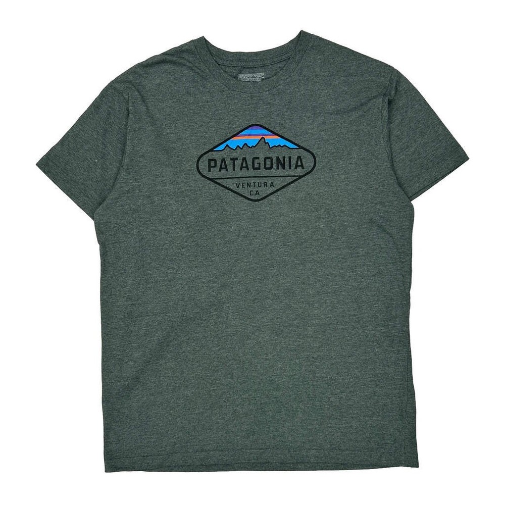 Ventura Ca Patagonia Slim T-Shirt - Large Gray Cotton