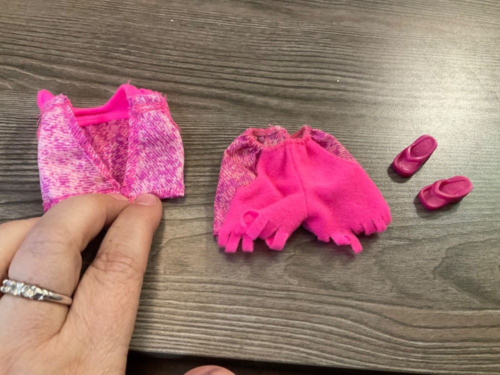 Mattel Barbie Doll Clothes Top Shirt Shorts Shoes Outfit Lot