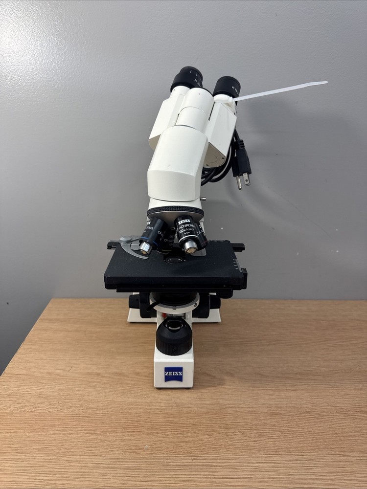 Carl Zeiss Axiostar Plus Microscope Zeiss 1169149 Achromat 5/10/40/100 Objective