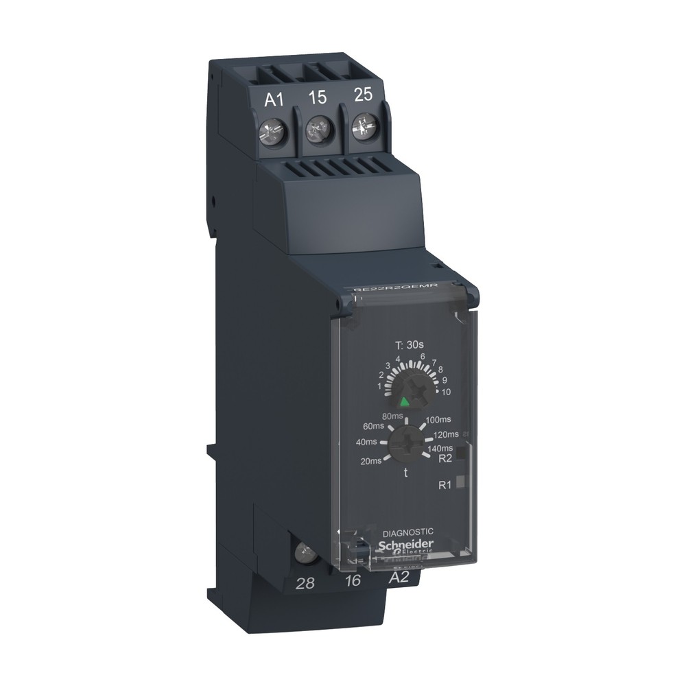 Schneider RE22R2QEMR  STAR-DLETA TIMING RELAY 0.3s-30s  24V-240V AC/DC - 2C/O