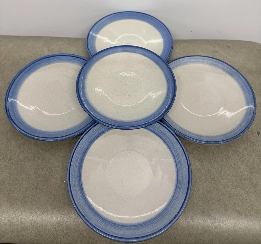 Vintage M.A. Hadley Art Hand Painted (1) 5.75” and (4) 6