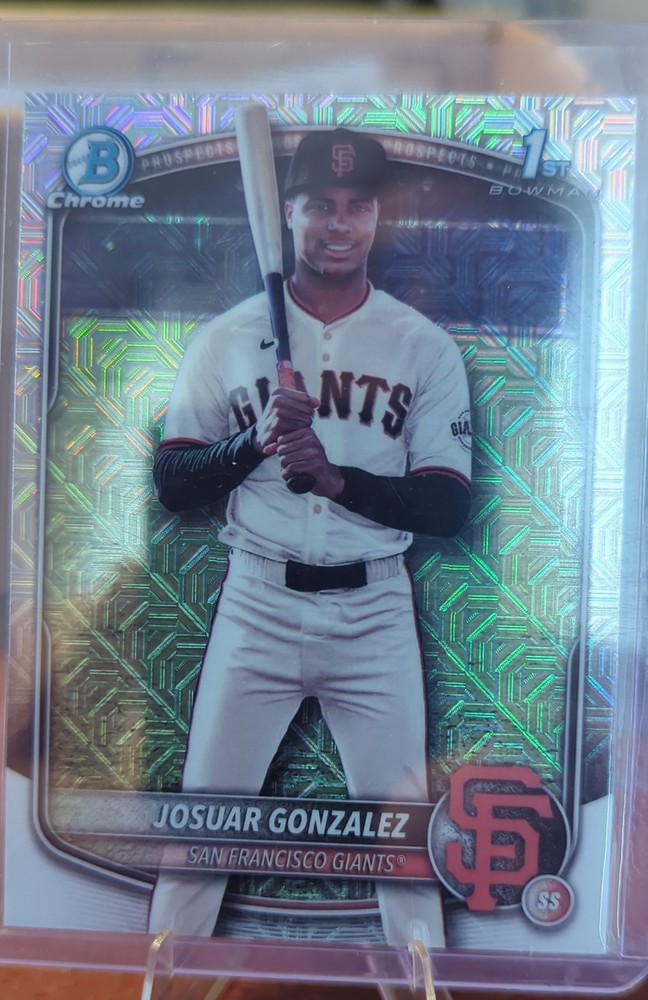 2025 Bowman Chrome - Prospects Josuar Gonzalez #BCP-153 Mojo Refractor (RC)