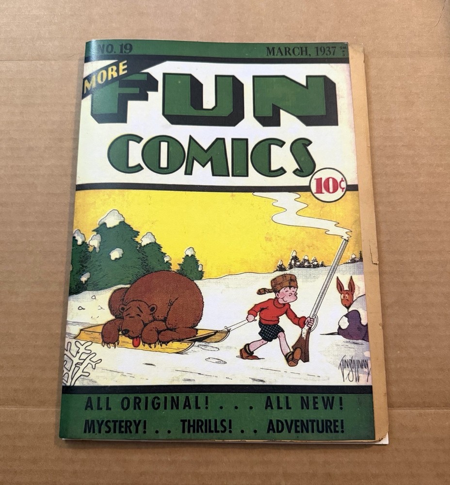 🟩 More Fun Comics #19 DC 1937 Siegel Sullivan Flessel Coverless Incomplete 🟩