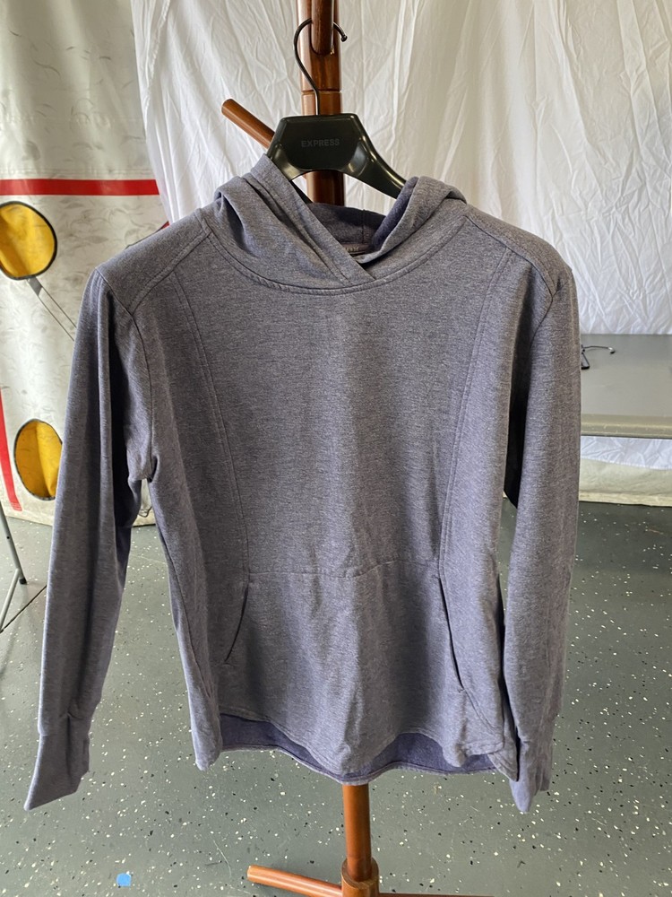 RBX Hoodie Women's Active Pullover Long Sleeve Sweatshirt -Light Purple - L/Slim