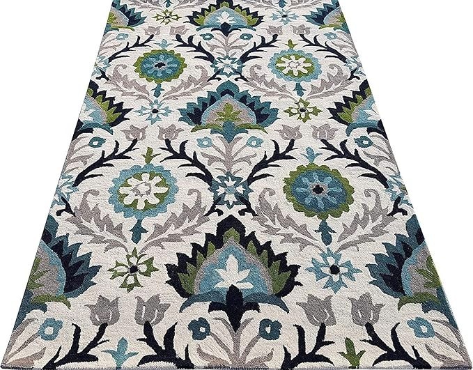 Handwoven Tufted Made of 100% Soft Blended Wool Export Quality Modern Carpets