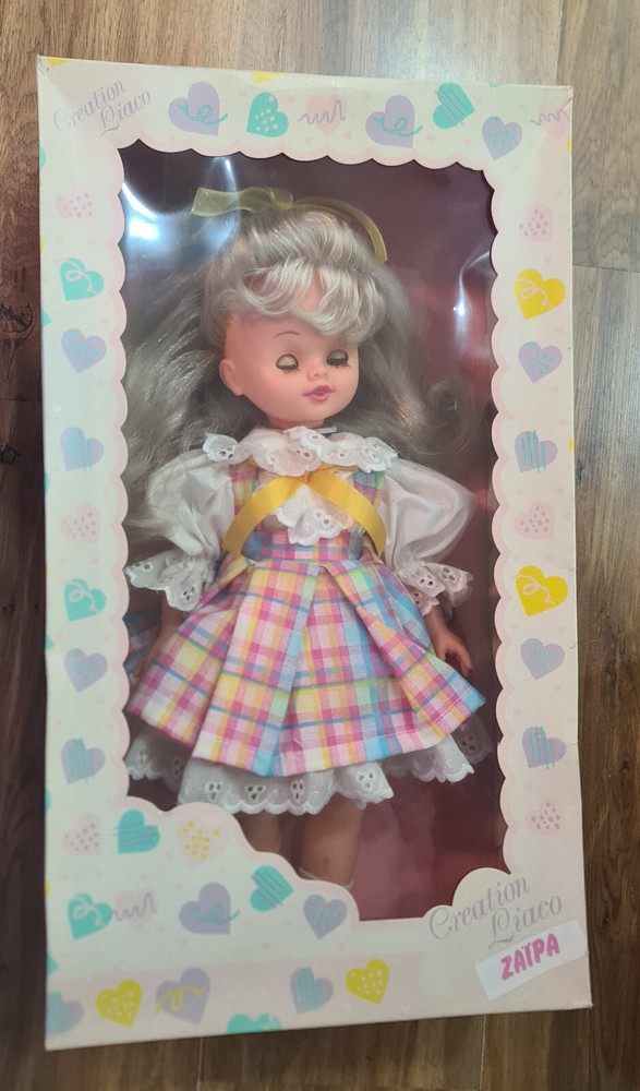 Vintage 80s Greece LIACO doll ZAIRA NOS 18.5
