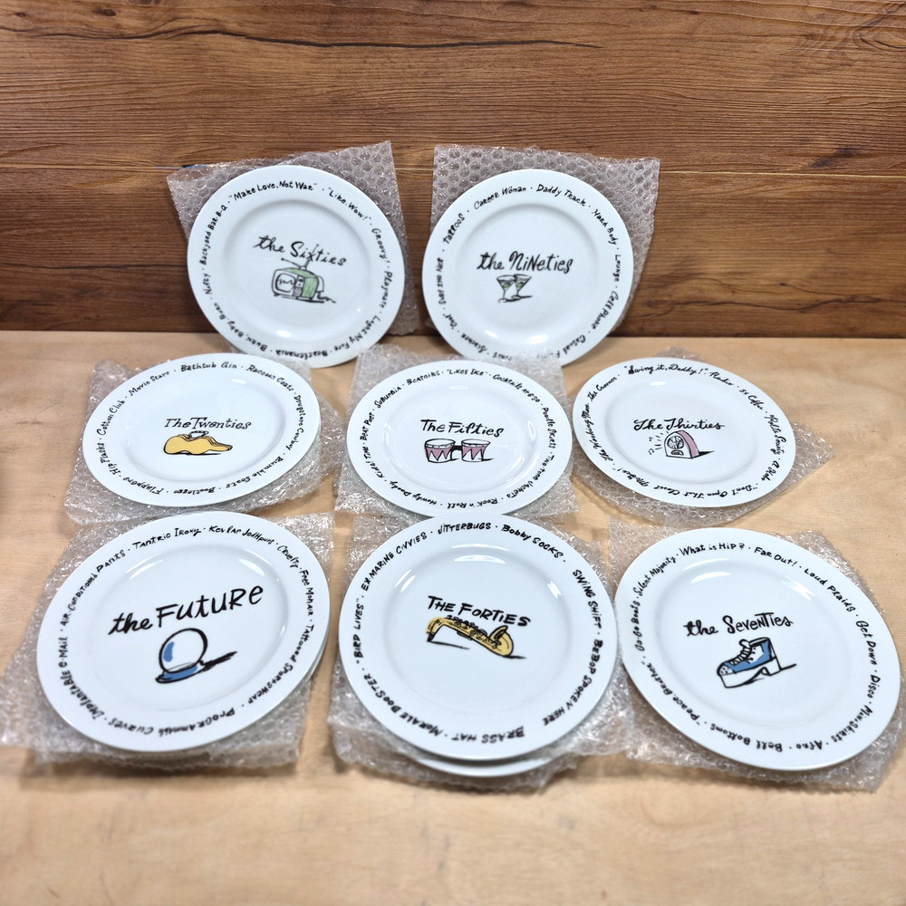 Pottery Barn Millennium Series Decade Salad Dessert Plates 12 Piece (4 Repeats)