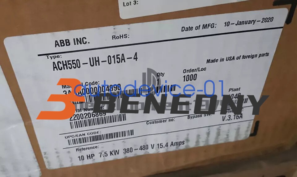 1PCS NEW ABB Frequency converter ACH550-UH-015A-4 DHL/FedEx