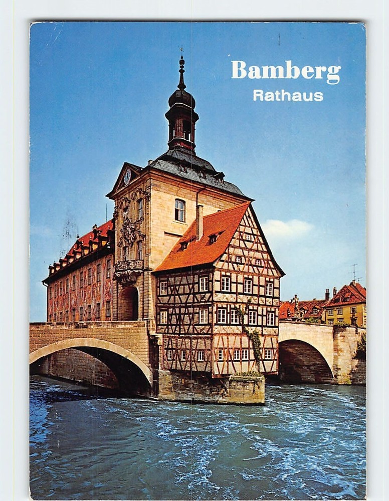 Postcard Rathaus Bamberg Germany
