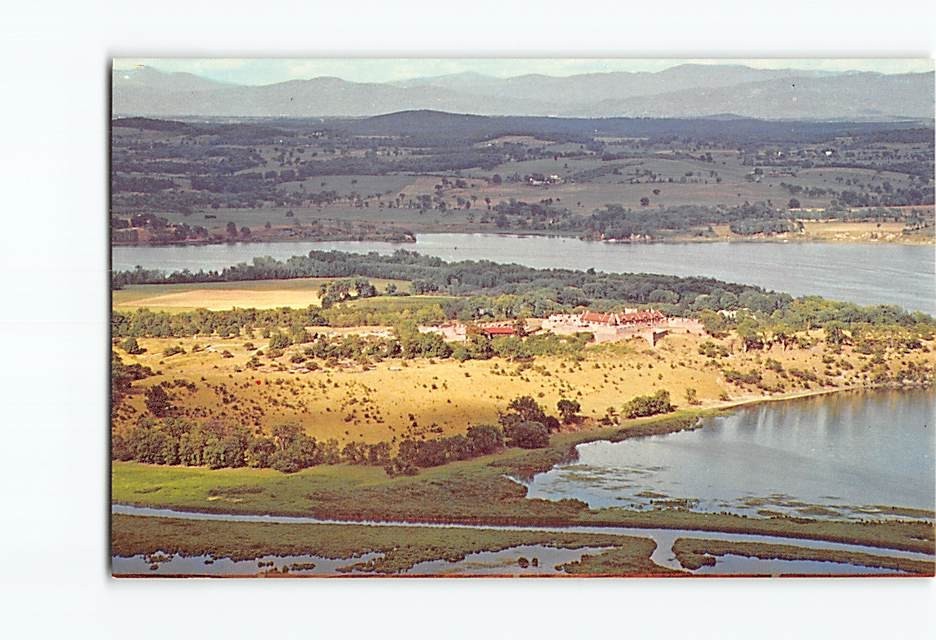Postcard Aerial View Fort Ticonderoga New York USA