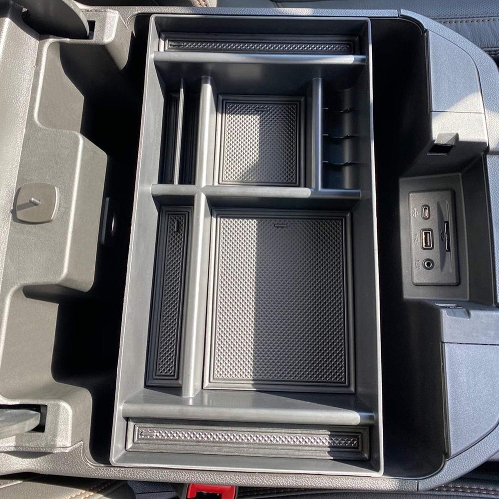For 2019-2024 Chevy Silverado Pickup Center Console Organizer Tray Storage Box