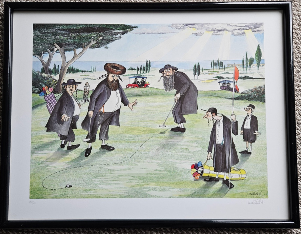 The Golf by Martin Holt - 19 X 25 Inches (Lithograph Numbered, Signed)