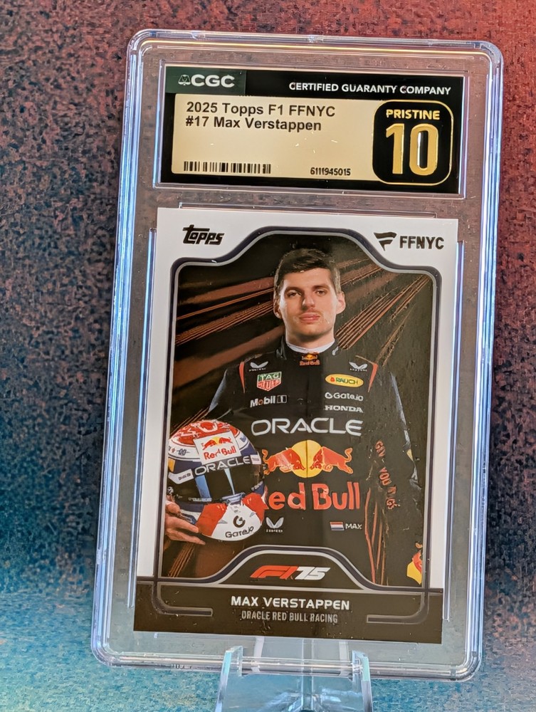 2025 Topps Formula 1 Fanatics Fest NYC #17 Max Verstappen CGC 10