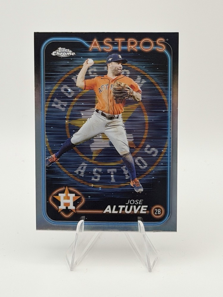 2024 Topps Chrome Jose Altuve Lightboard Logo Refractor #58 SSP Case Hit Astros