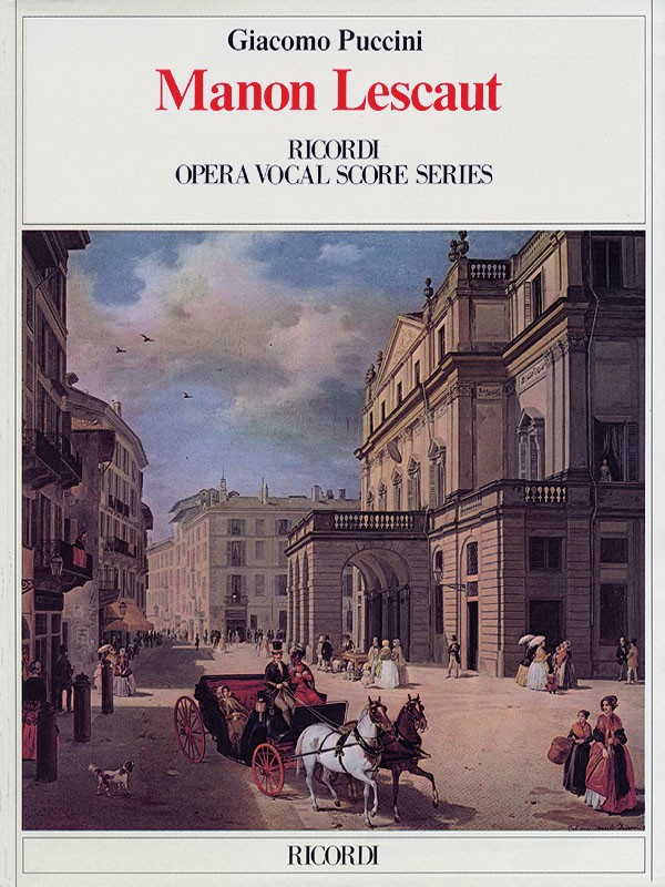 Giacomo Puccini Manon Lescaut Opera Vocal Score & Piano Sheet Music Book