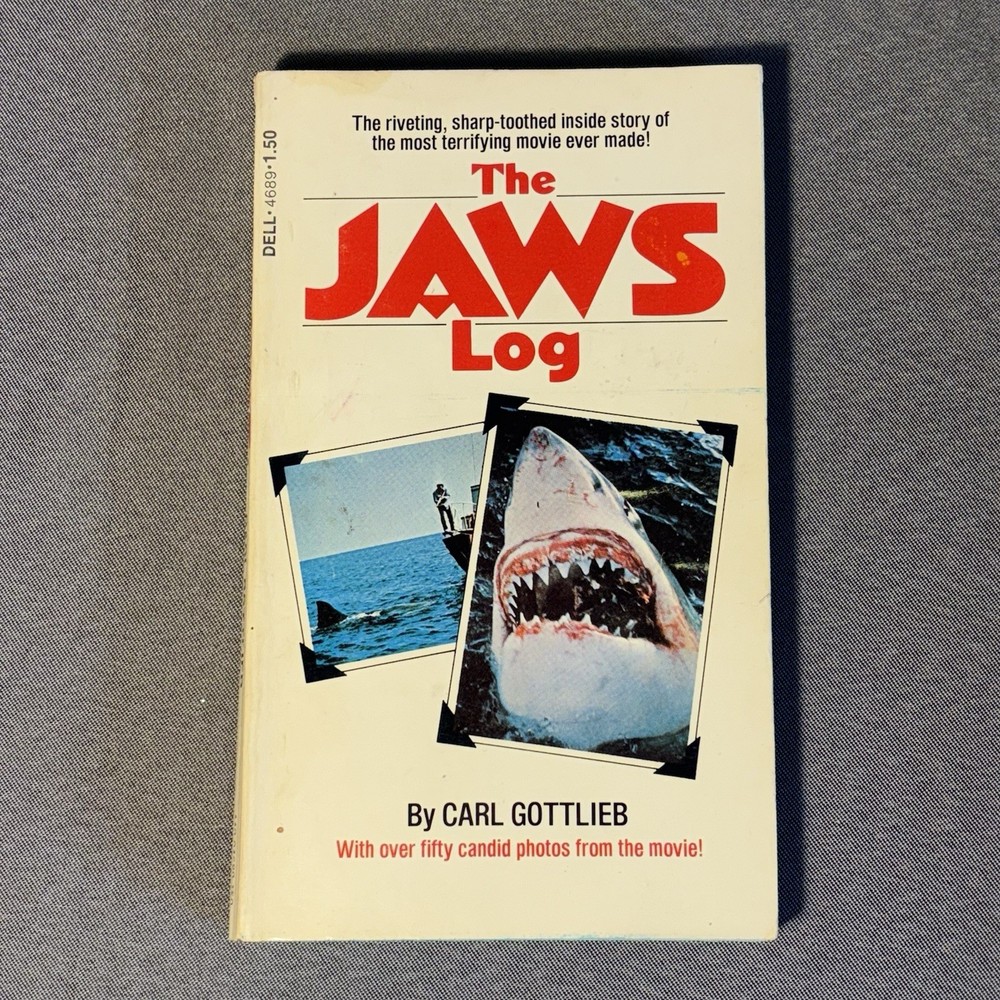 Vintage The Jaws Log Paperback 3rd Print 1975 Carl Gottlieb