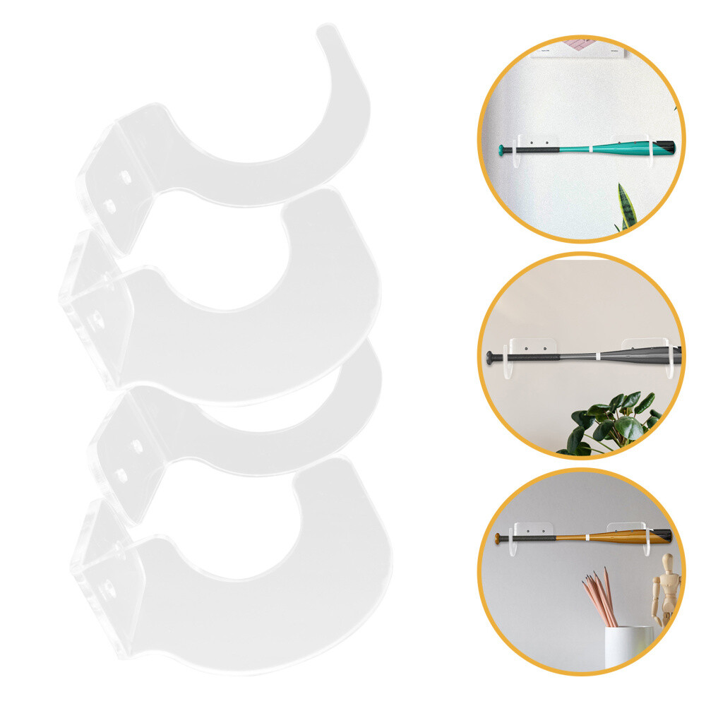 2 Pairs Tennis Stick Hanger Pong Balls Baseball Bat Softball Racket