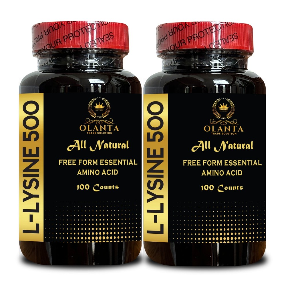 L-LYSINE 500 - organic immune support supplement, amino acids supplement pills 2