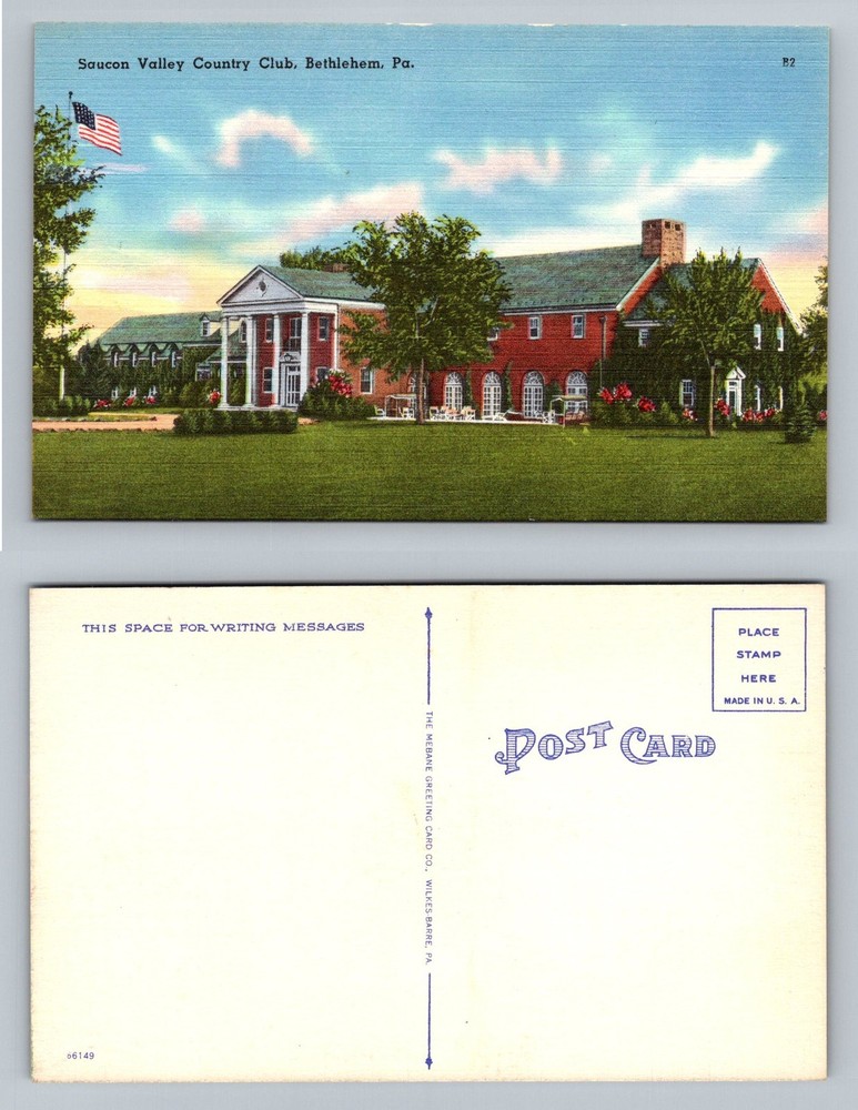 Bethlehem, PA-Pennsylvania, Saucon Valley Country Club Vintage Postcard