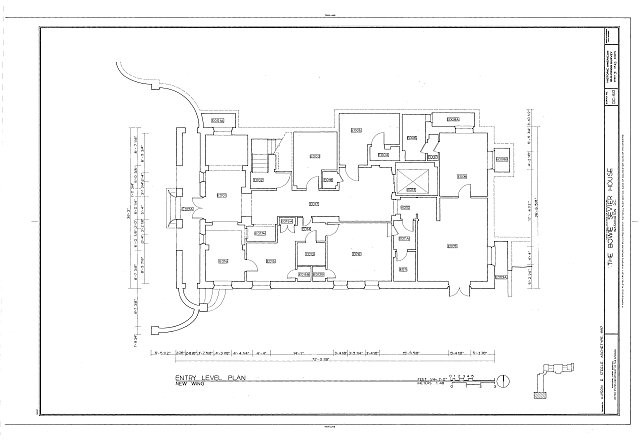 Photo:Washington DC Bowie-Sevier House 1930s HABS Entry Level Floor Plan