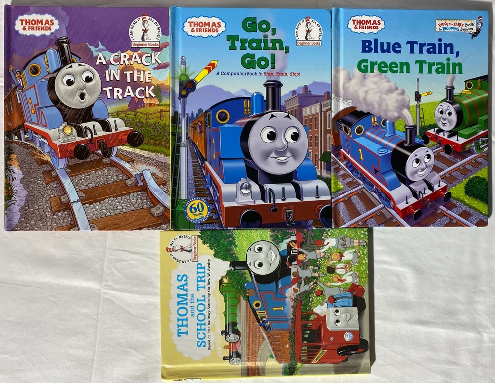 Lot of 4 Thomas the Train HC Beginner Books I Can Read All by Myself