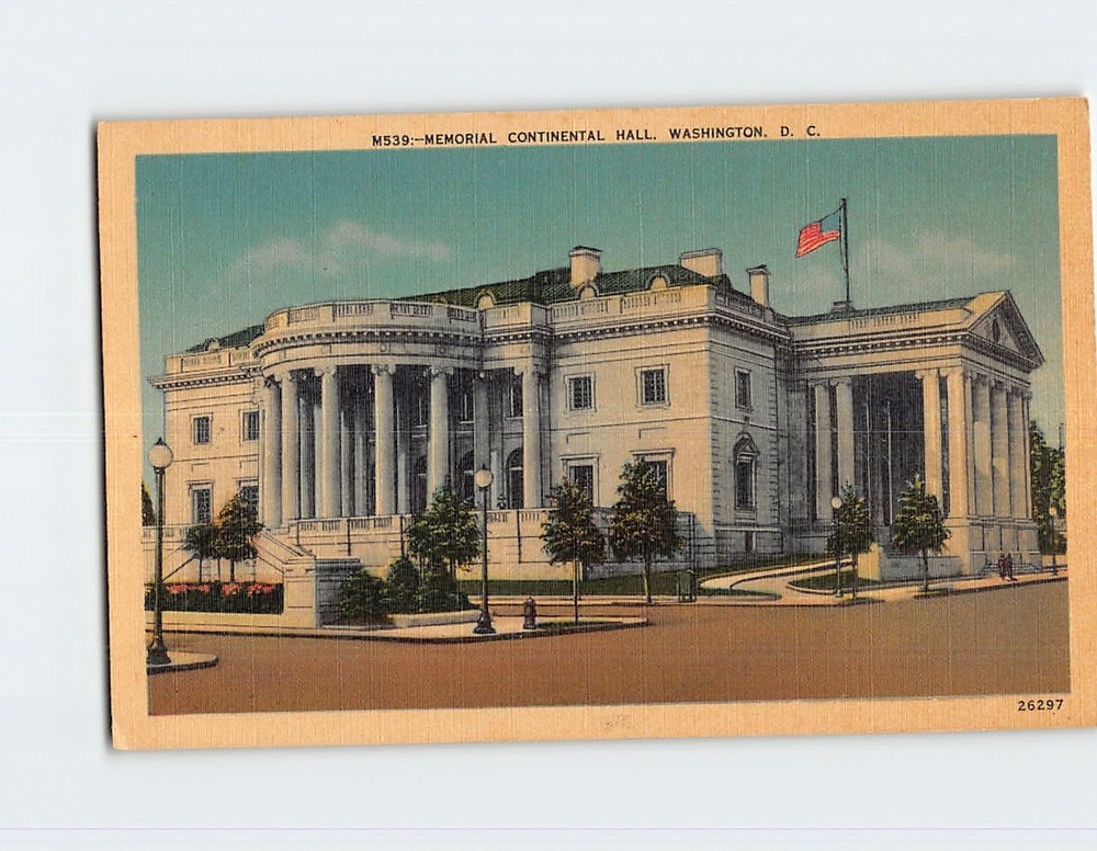 Postcard Memorial Continental Hall Washington DC