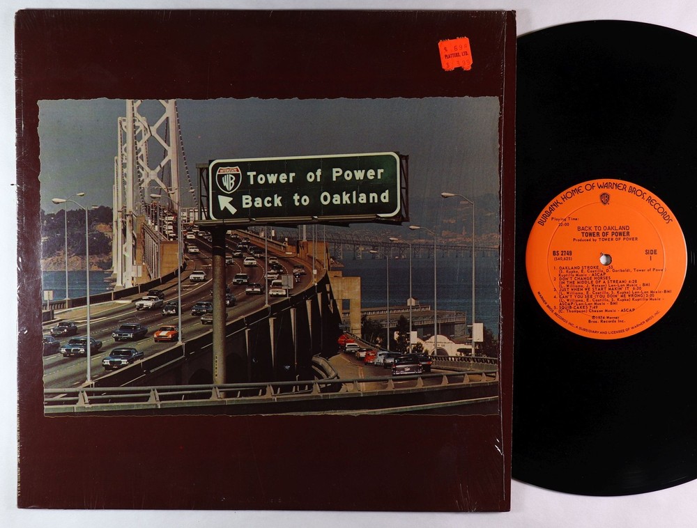 Tower Of Power - Back To Oakland LP - Warner Bros. Barbados VG+ Shrink