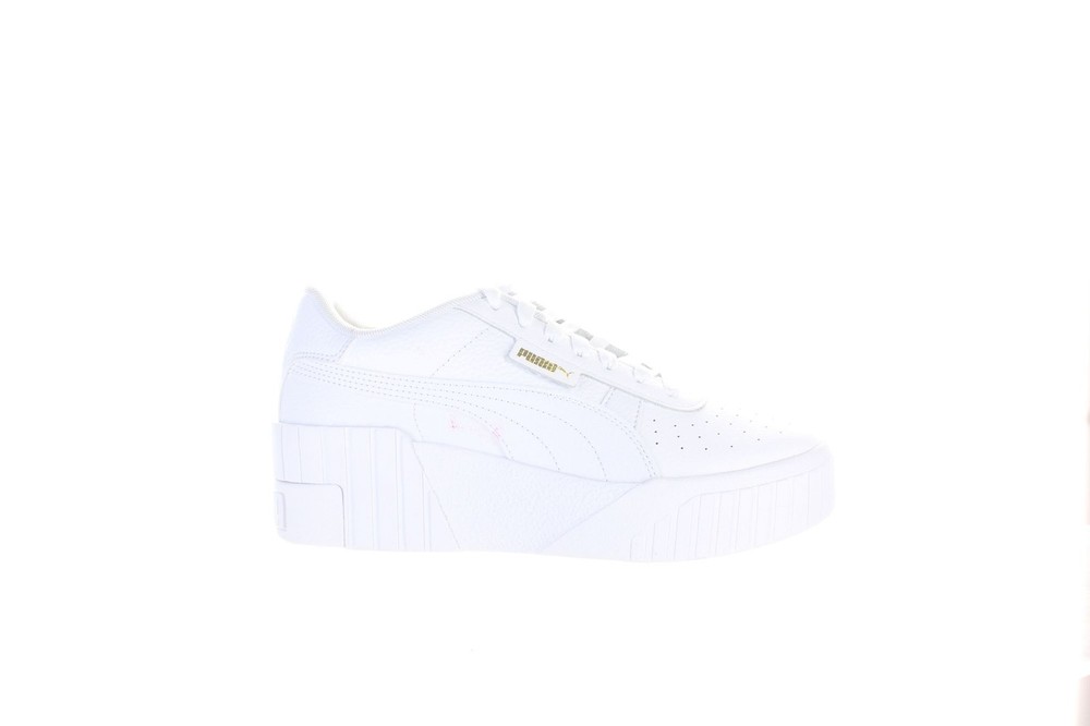 PUMA Womens Cali White Fashion Sneaker Size 8 (5132391)