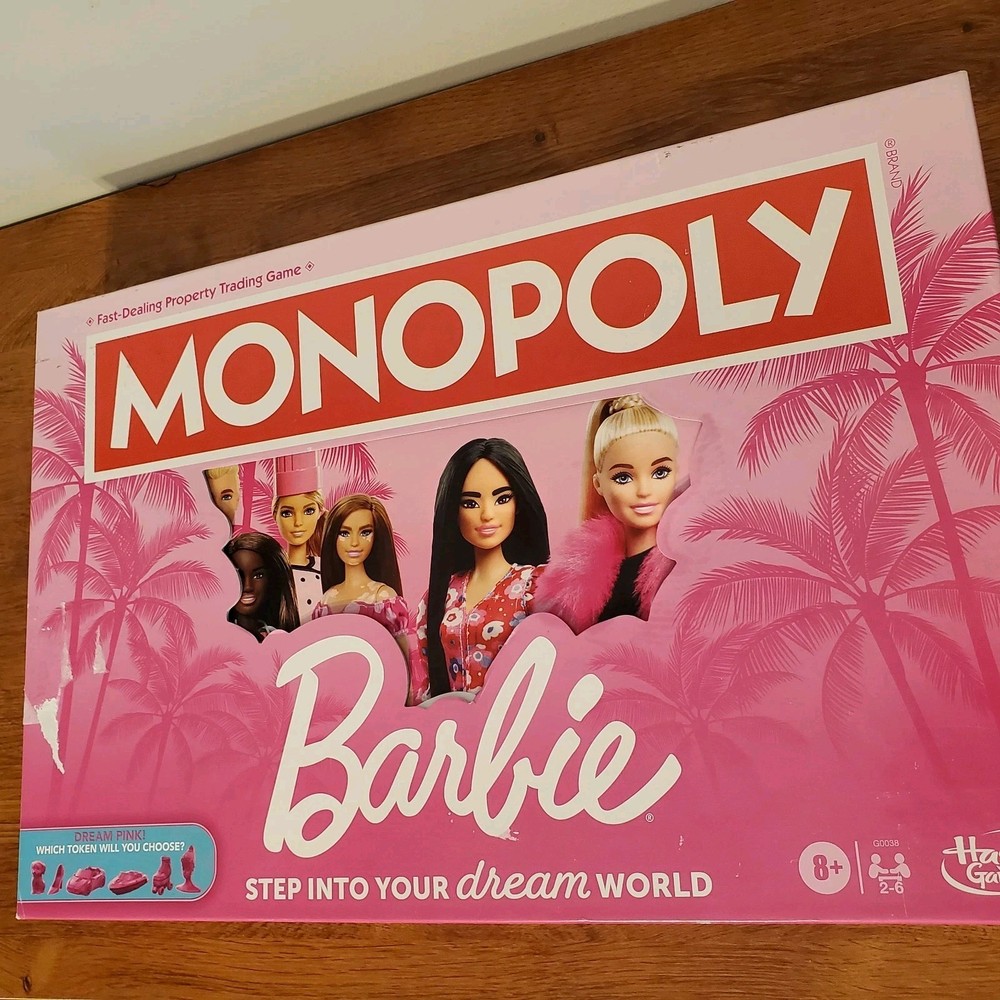 Hasbro Gaming Barbie Edition Monopoly Board Game