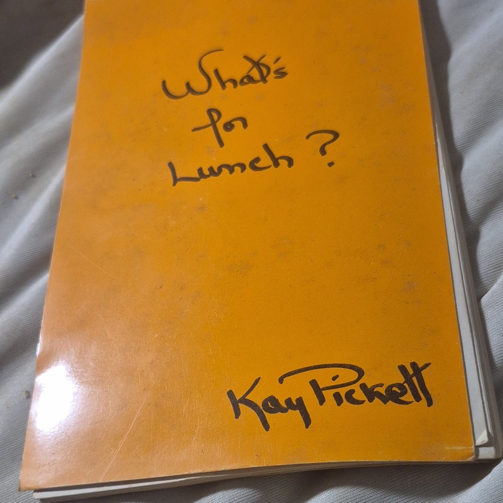 What's for Lunch? by Kay Pickett, Spiral Bound Cookbook, 1967, Price Stern Sloan