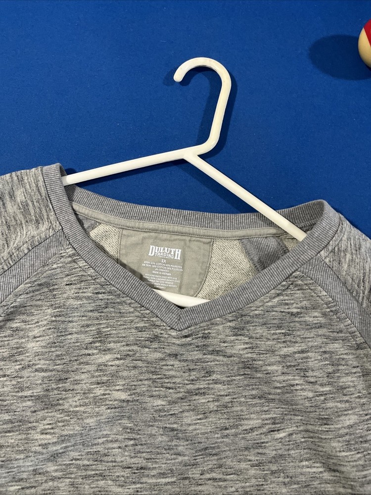 Duluth Women’s Sweatshirt Size 1X Gray Ooh-La-Loop French Terry Comfort Movement