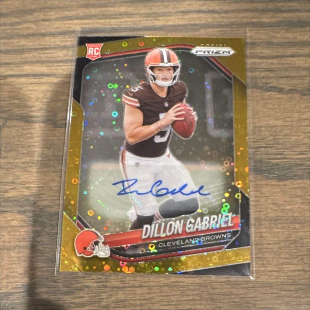 2025 Panini Prizm Disco Prizm Rookie Auto Dillon Gabriel #372 Browns /10 NFL