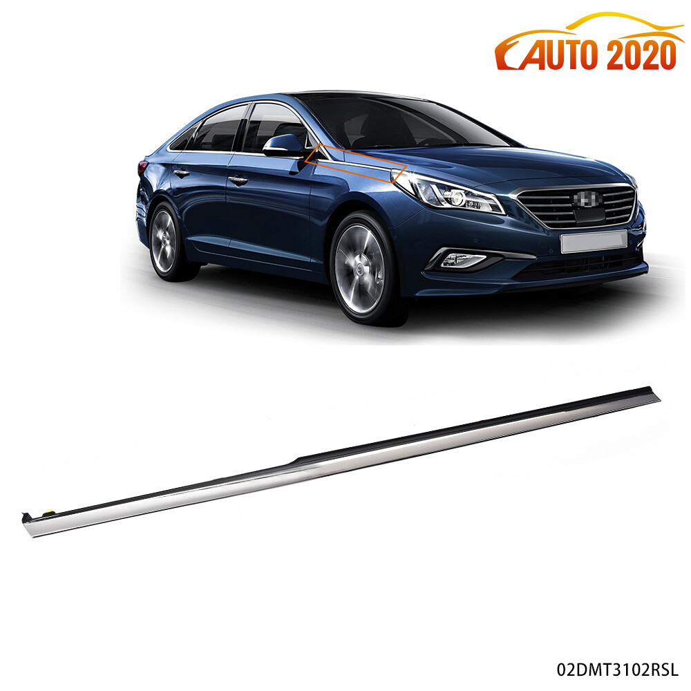 Fit For 2015-2017 Hyundai Sonata Right Side Fender Chrome Garnish Molding Trim