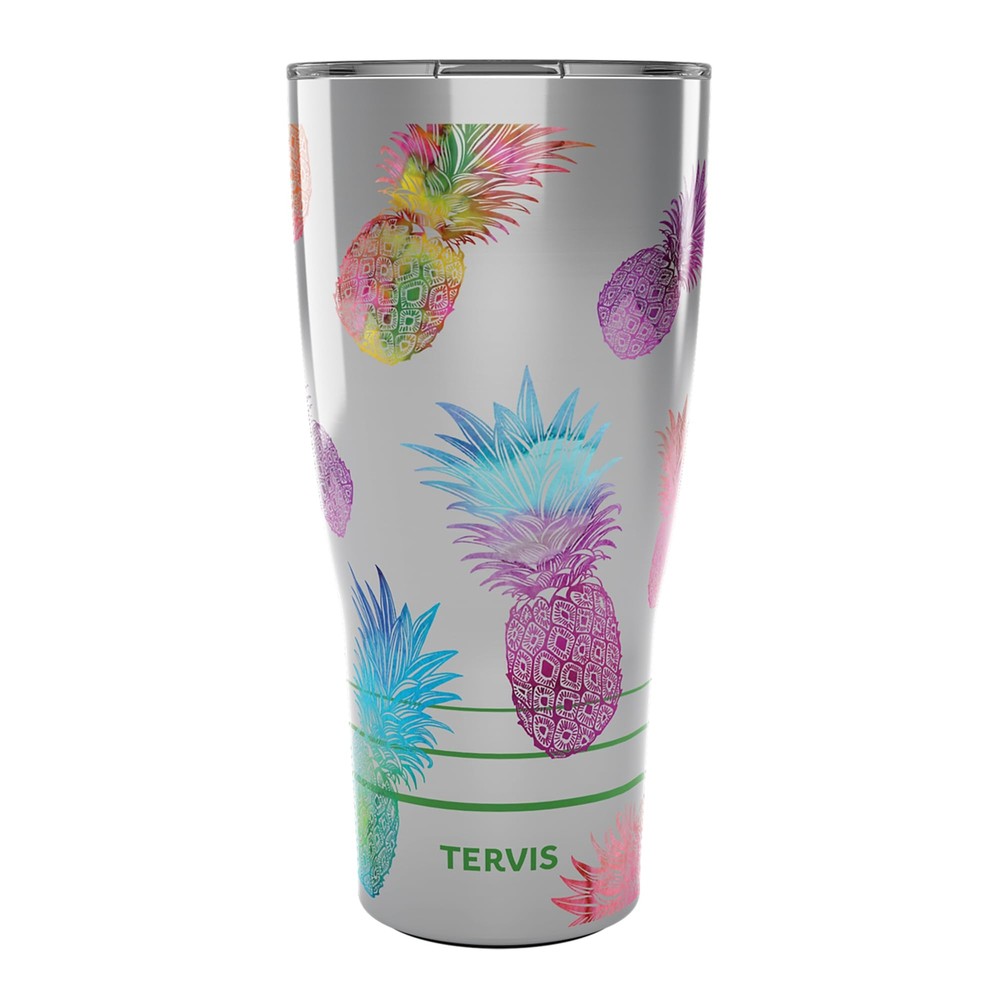Traveler Watercolor Pineapples Triple Insulated Insulated Tumbler Travel Cup ...
