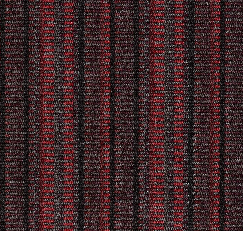 Herman Miller 8.375 yd Corded Stripe Red Madder Upholstery Fabric Sale Ends 3/10  