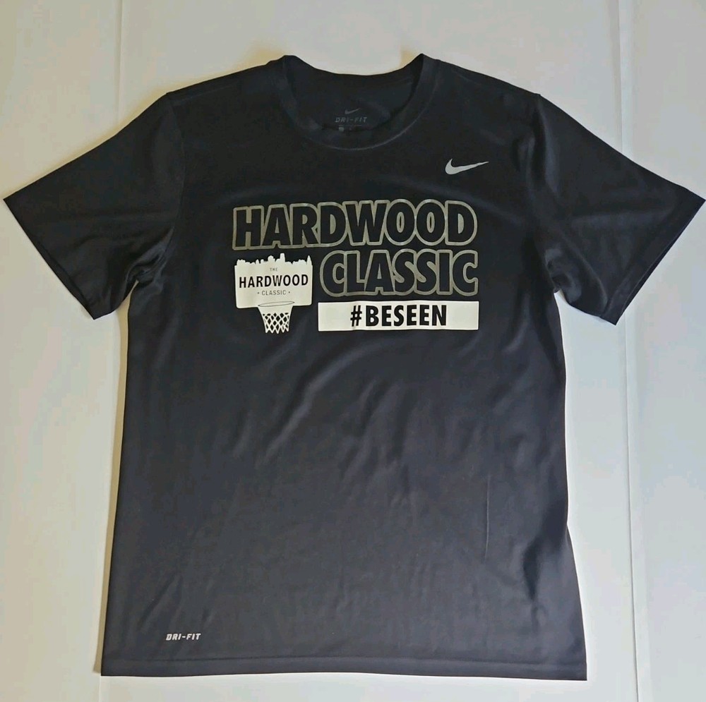 Nike Dri-Fit Hardwood Classics #BESEEN Basketball T-Shirt SS Black Men's Size Lg
