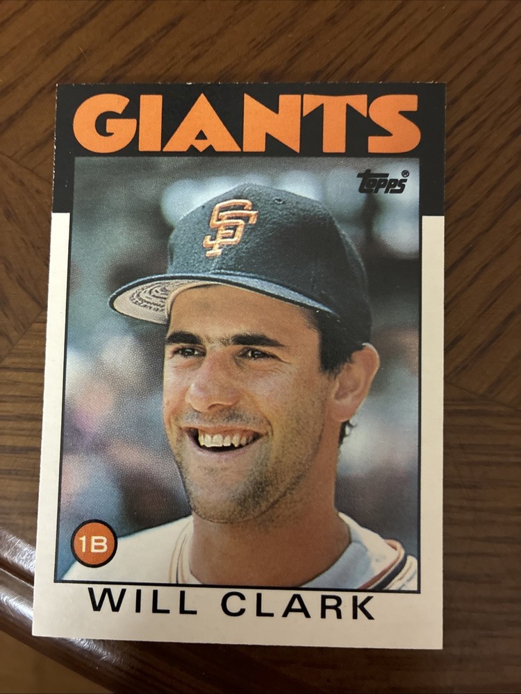 1986 Topps Traded - Will Clark #24T (RC) San Francisco Giants