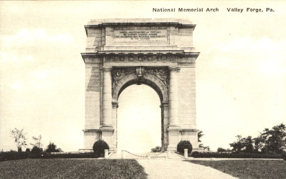 National Memorial Arch Valley Forge Pennsylvania Albertype Revolutionary War