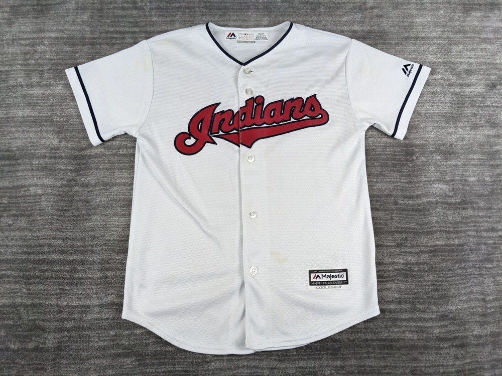 Majestic Cleveland Indians Francisco Lindor Jersey Size Youth Medium