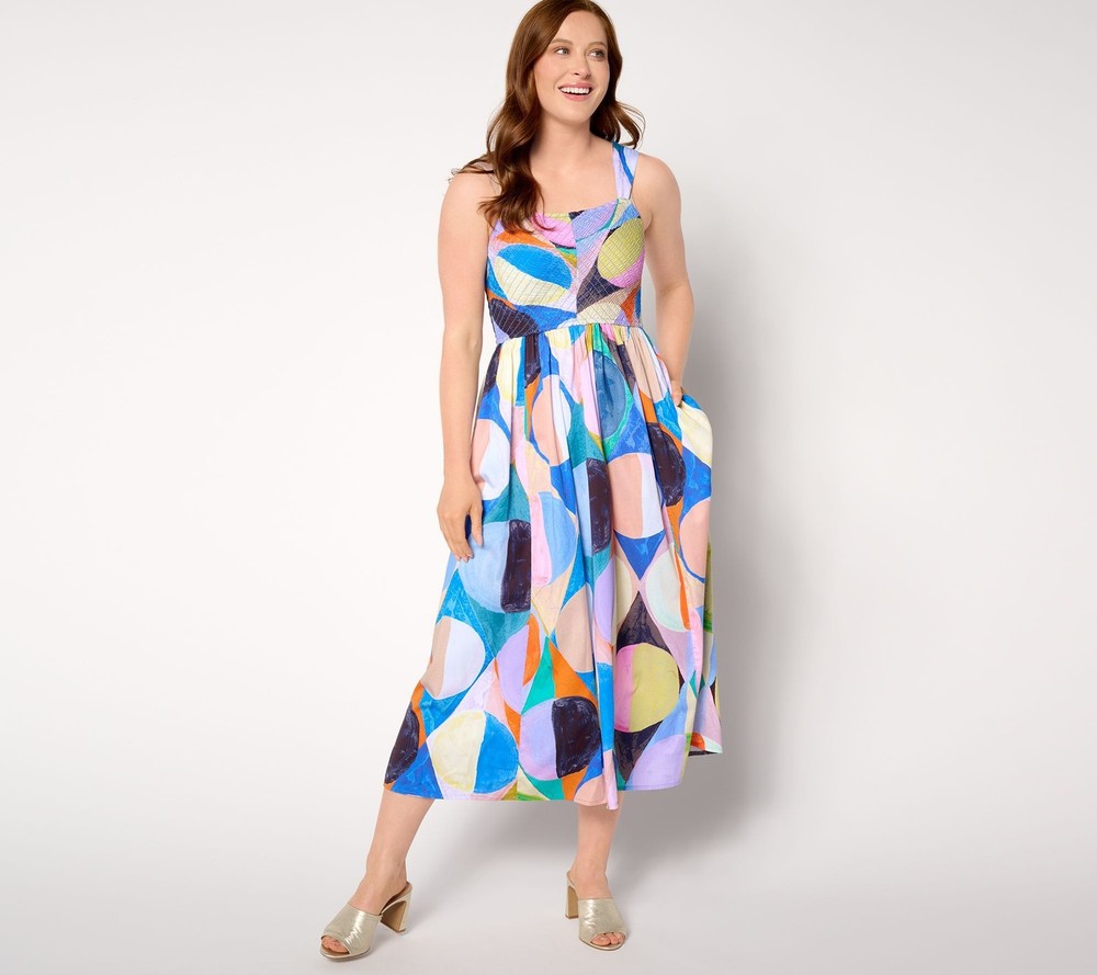 NIC+ZOE Women's Dress Sz L NIC + ZOE Social Circles Sarah Blue A654884