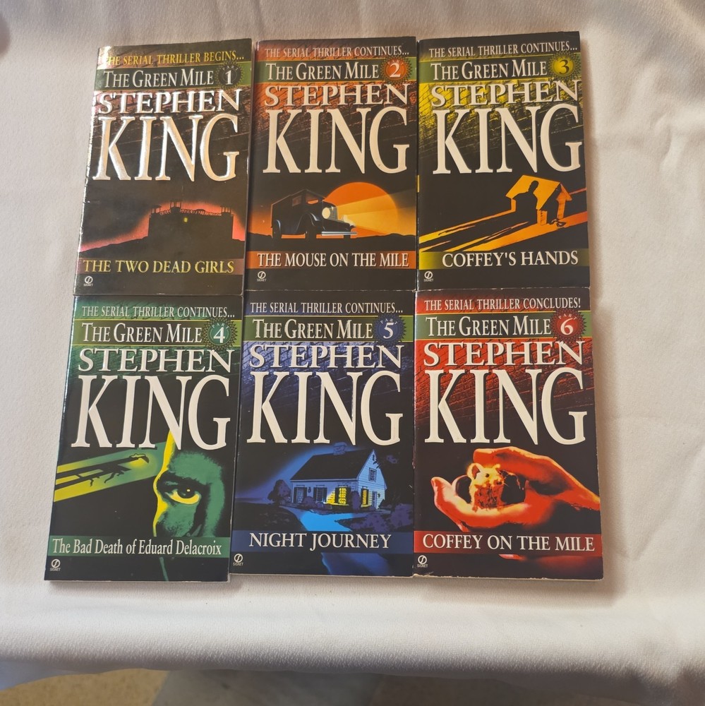 Stephen King The Green Mile Complete Set 1-6 PB Signet 1996 1st Printing