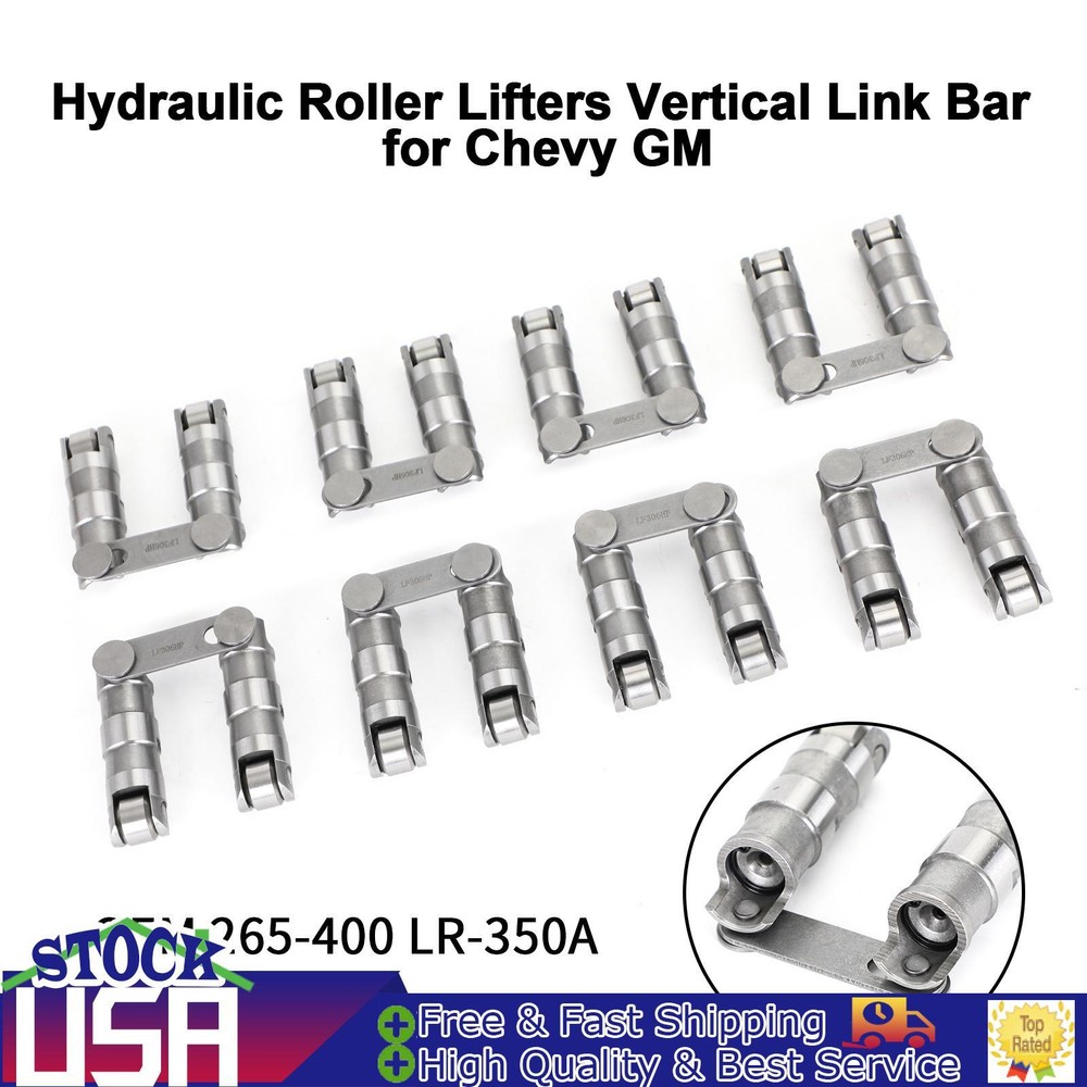Hydraulic Roller Lifters Vertical Link Bar for Chevy GM 265-400 LR-350A·