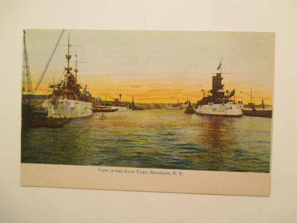 Brooklyn New York Postcard Navy Yard NY